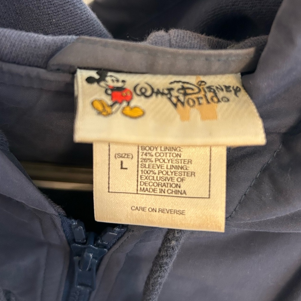 Vintage Walt Disney World Mickey Mouse Zip-Up Jacket/Windbreaker (Unisex) - Picture 5 of 5